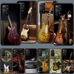 Music score Musical Violin Guitar Cover Phone Case For Redmi 13C 14C Note 14 13 Pro Plus 5G Clear Capa 12 12C 10A 10C 10 9A 9C 9