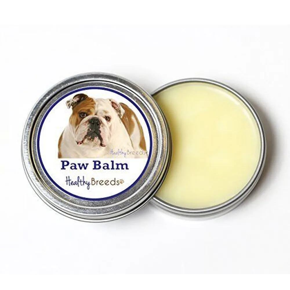 

Healthy Breeds, Bulldog Dog Paw Balm, Moisturize, Condition Dog Paws For Cracked Dried And Splitting Paw Pads, Relieve Pain 2 oz