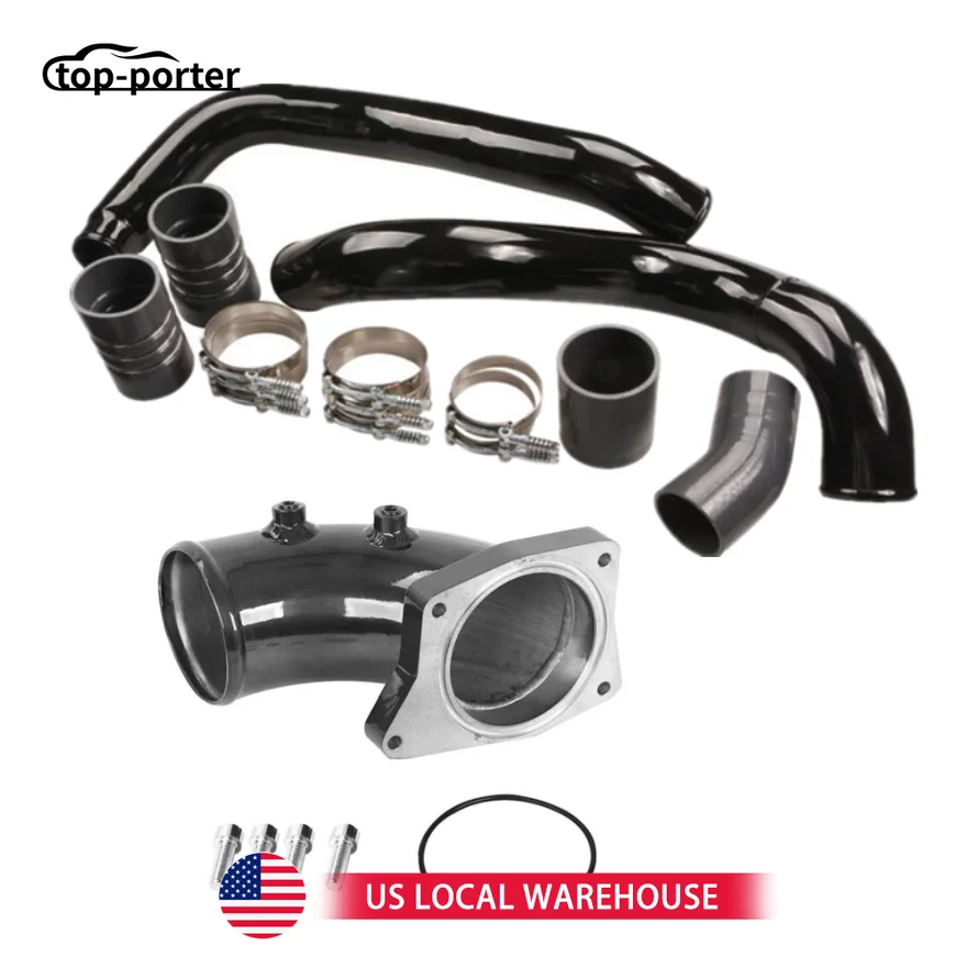 

Turbo Intercooler Pipe & Intake Elbow Red/Black For 2003-2007 Ford F250 6.0L Powerstroke IP-1008