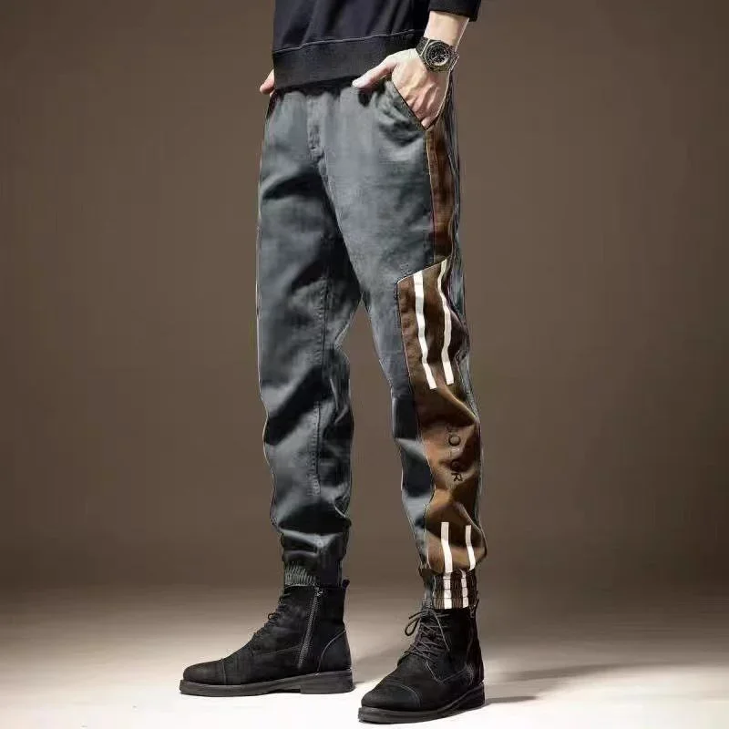 

Trousers Man Black Trekking Slim Stacked Korean Cargo Pants for Men Street Emo Cheapest Y2k Large Size Baggy High Quality Big