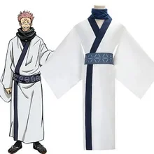 Ryomen Sukuna Cosplay Kostüm Erwachsenen-Outfit Japan Sukuna Kimono Hanfu für Halloween Karneval Anime Comicon Kleidung JK Rollenkleidung