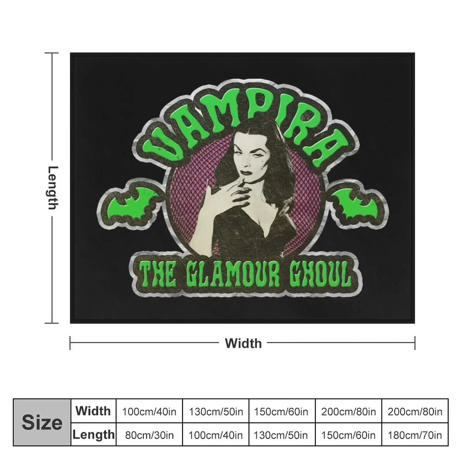 VAMPIRA Throw Blanket Fashion Sofas Plush Blankets