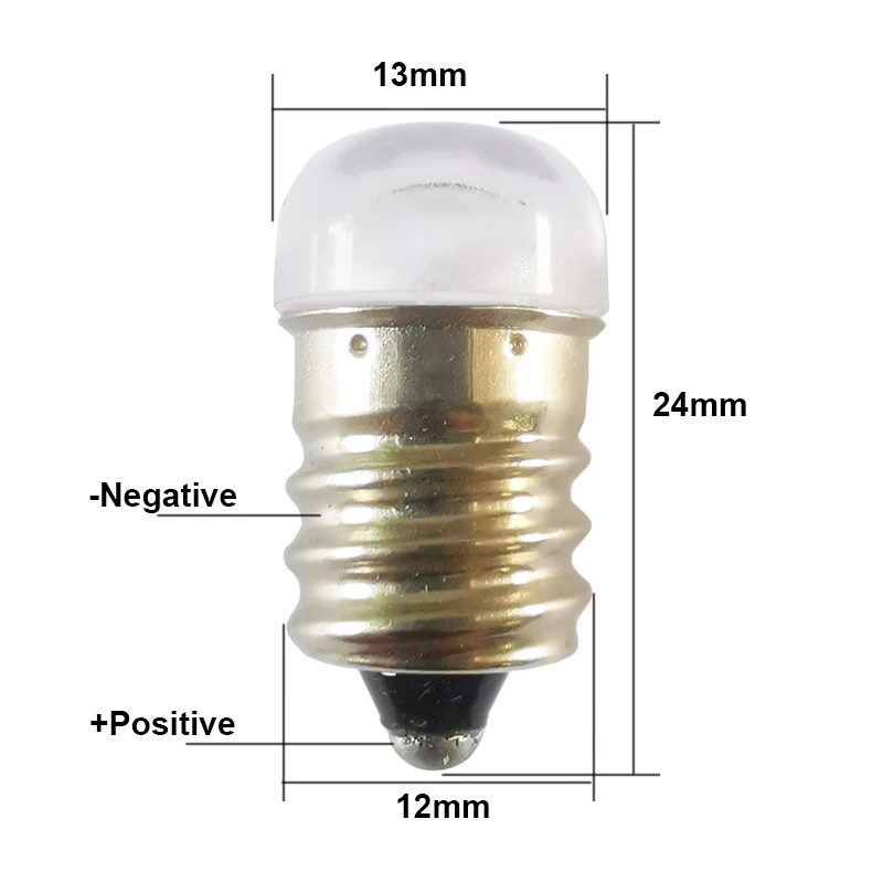 Bombilla Mini Led Bulb E12 5V 12v 24v 110v 220v 1W Spotlight Red Green Candle Light 12 24 Volt Decoration Home Lamp Red Yellow