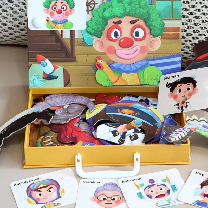 Magnetische sticker puzzel tekentafel speelgoed voor kinderen educatieve leeractiviteit 15UB