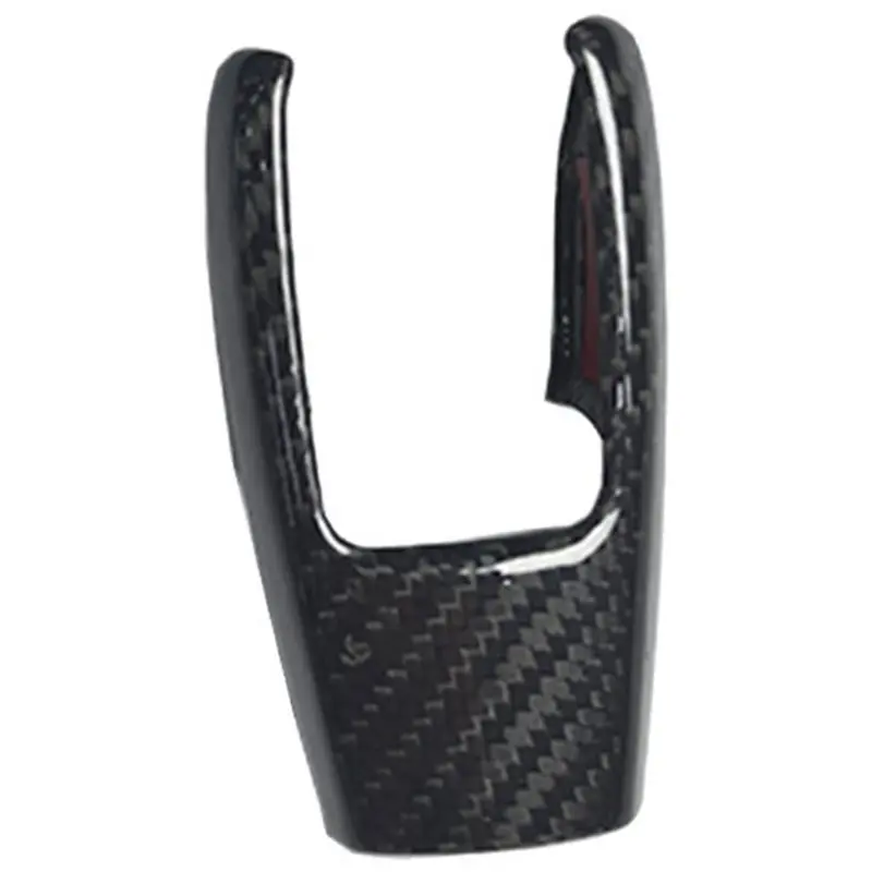 

Car Trim Cover Parts Real Carbon Fiber Car Console Gear Knob Cover For Subaru Forester 2016-2019