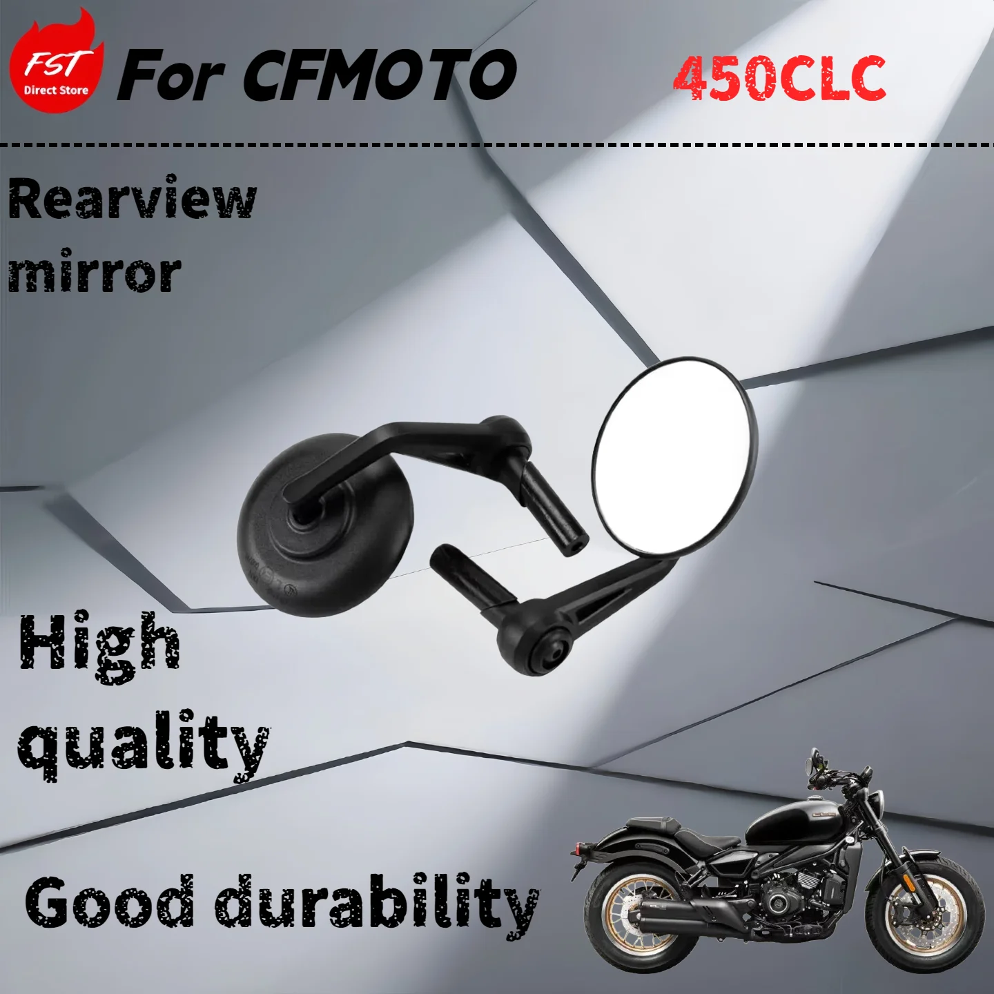 

For CFMOTO 450CLC original accessories spring wind rearview mirror assembly reversing mirror retro durable