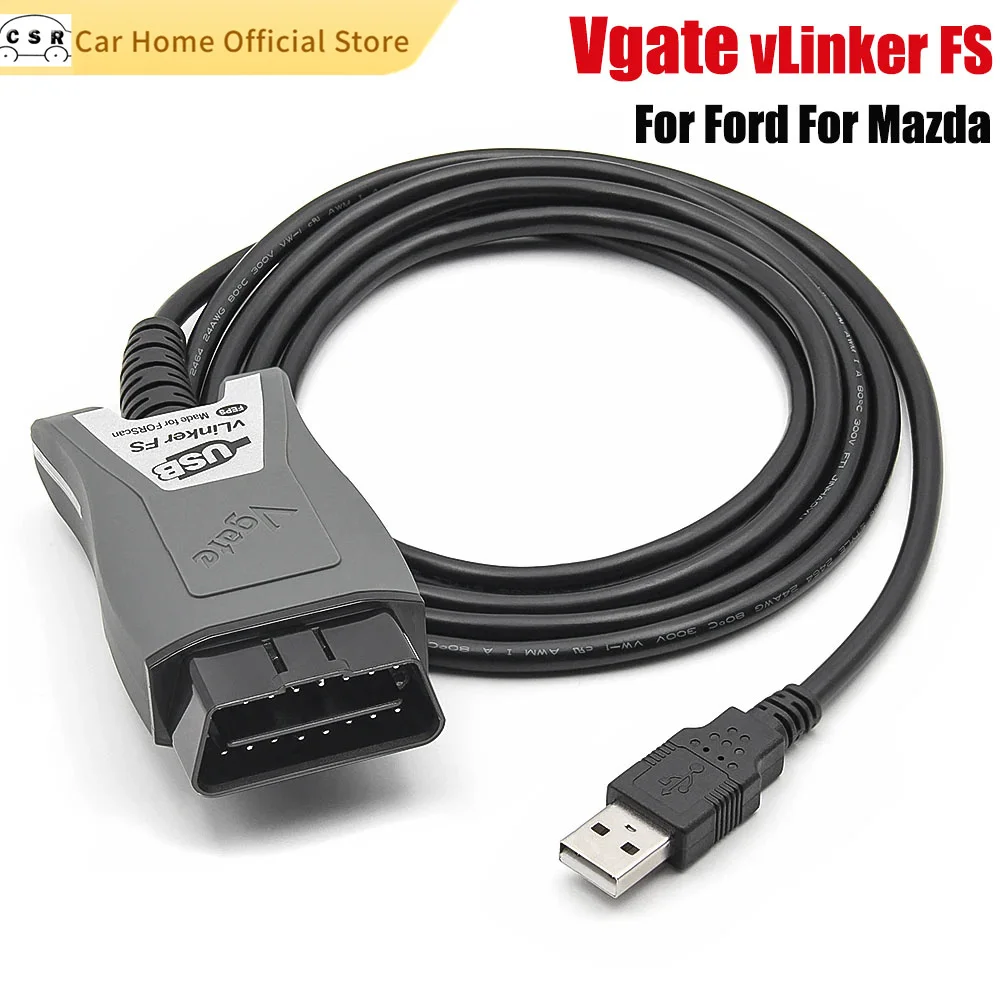 

Vgate ELM327 vLinker FS для Ford FORScan USB OBD2 сканер для Mazda автомобиль OBDII сканер MS/HS-CAN диагностические инструменты Автомобильный сканер