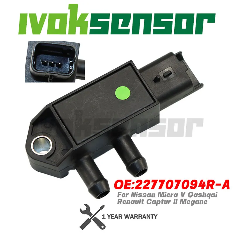 

227707094R-A Differential Pressure DPF Sensor 81MPP18-01 227707094R For Nissan Micra V Qashqai Renault Captur II Megane 2016