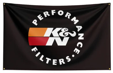 FLAGDOM 90X150CM 3X5FT K&N Flagge Polyester bedrucktes Autoteile-Banner für Dekor