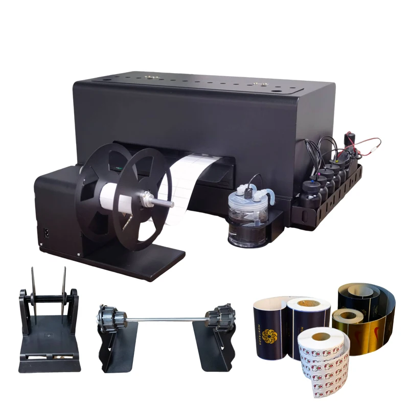 

A3 33CMSize Roll to Roll Inkjet Label Printing Machine Roll Sticker Printer UV Color Label Printer with Varnish Function