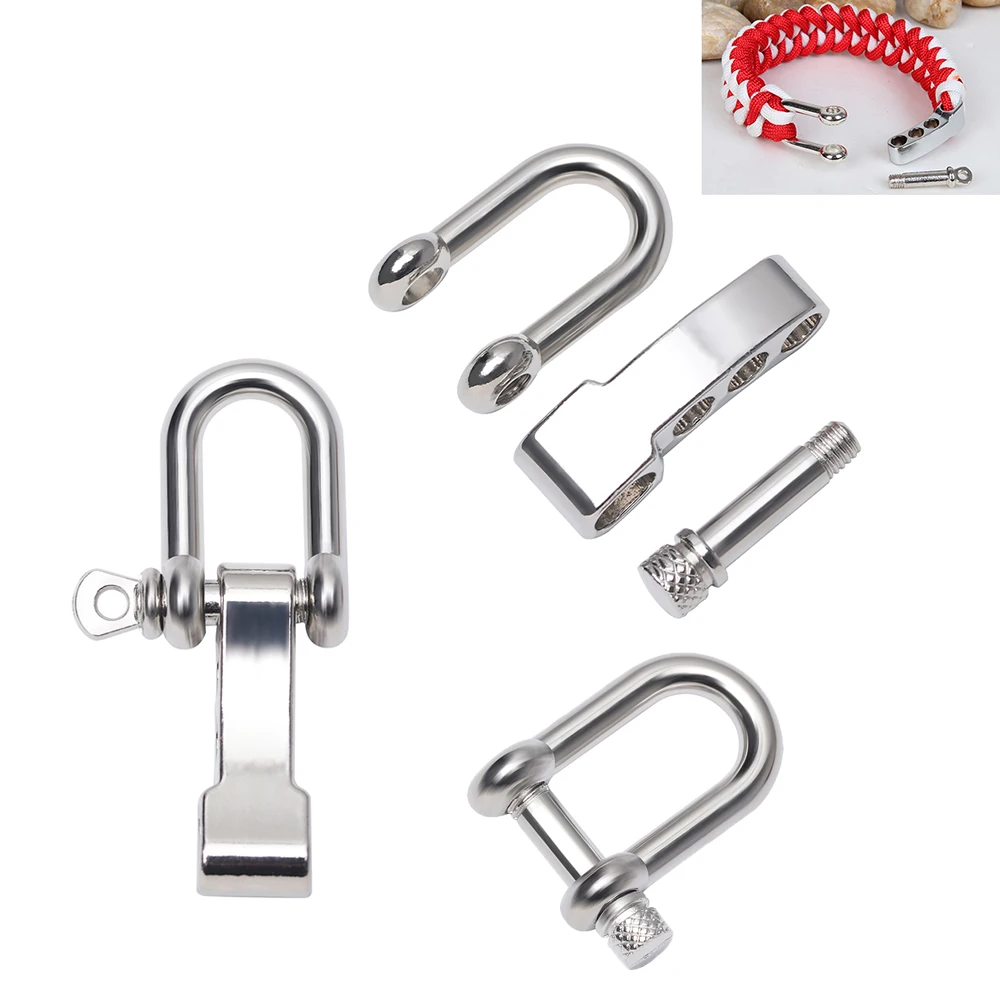 High Quality Bracelet Buckles Zinc Alloy U-Shaped Shackle Buckle Silver colors O-Shaped Bracelet Buckles Bracelets Accessories