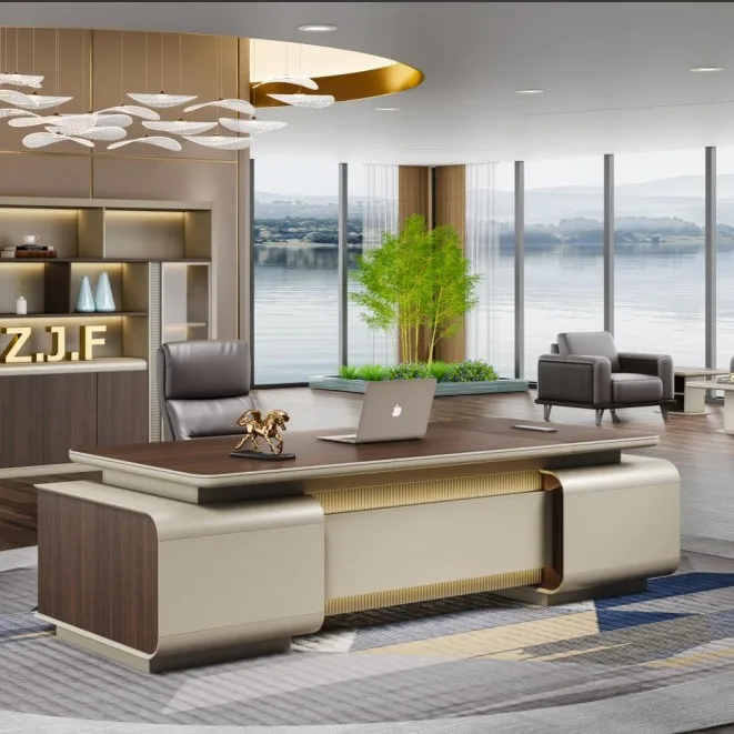 

Cabinet Boss Desk Combination Simple Modern President Desk Manager Office Furniture Single Large