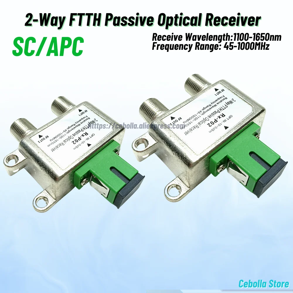 

10pcs/lot 2 Way Power Optic Splitter And CATV Splitter Rx-P02 2 CATV Main Digital TV Splitter For Antenna