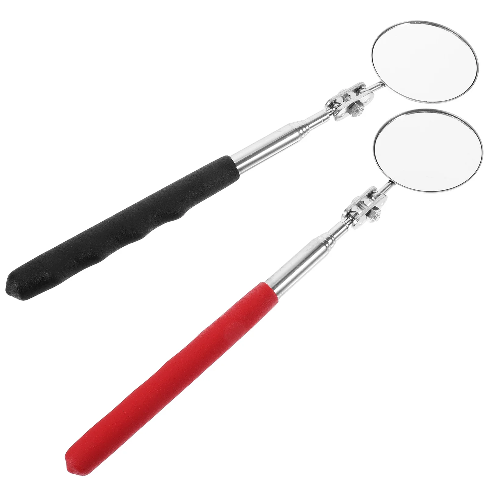 2Pcs Telescopic Foldable Welding Chassis Inspection Mirror Reliable Automotive Maintenance Car Inspection Mirror