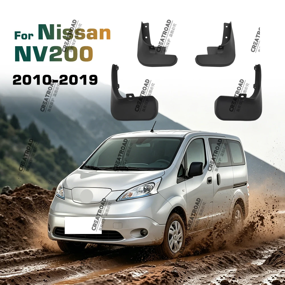 Guardabarros antisalpicaduras para Nissan NV200 Vanette Evalia 2010-2019, accesorios