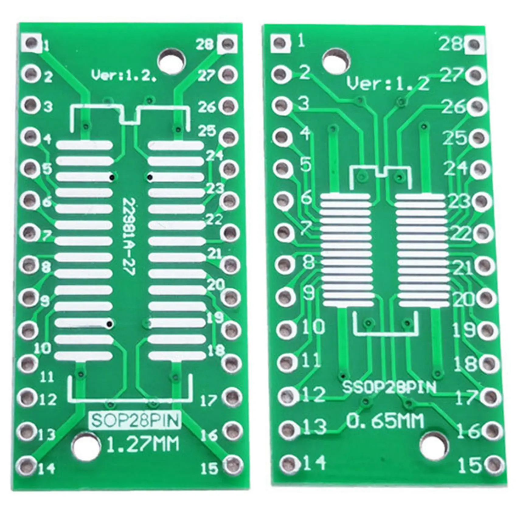 50Pcs/Lot TSSOP28 SSOP28 SOP28 to DIP28 Transfer Board DIP Pin Board Pitch Adapter IC Adapter Board