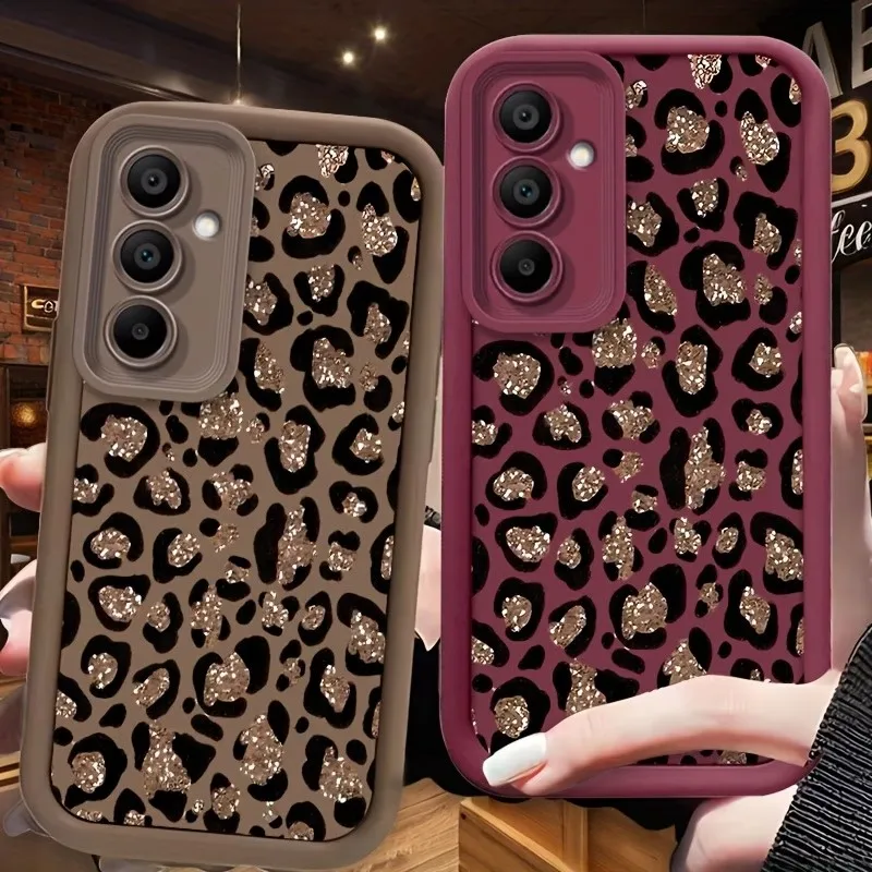 Leopard Print Soft Silicone Phone Case For Samsung Galaxy S26 S25 S24 S23 S22 S21 S20 Note20 Ultra Plus FE Shockproof Back Cover - view 5