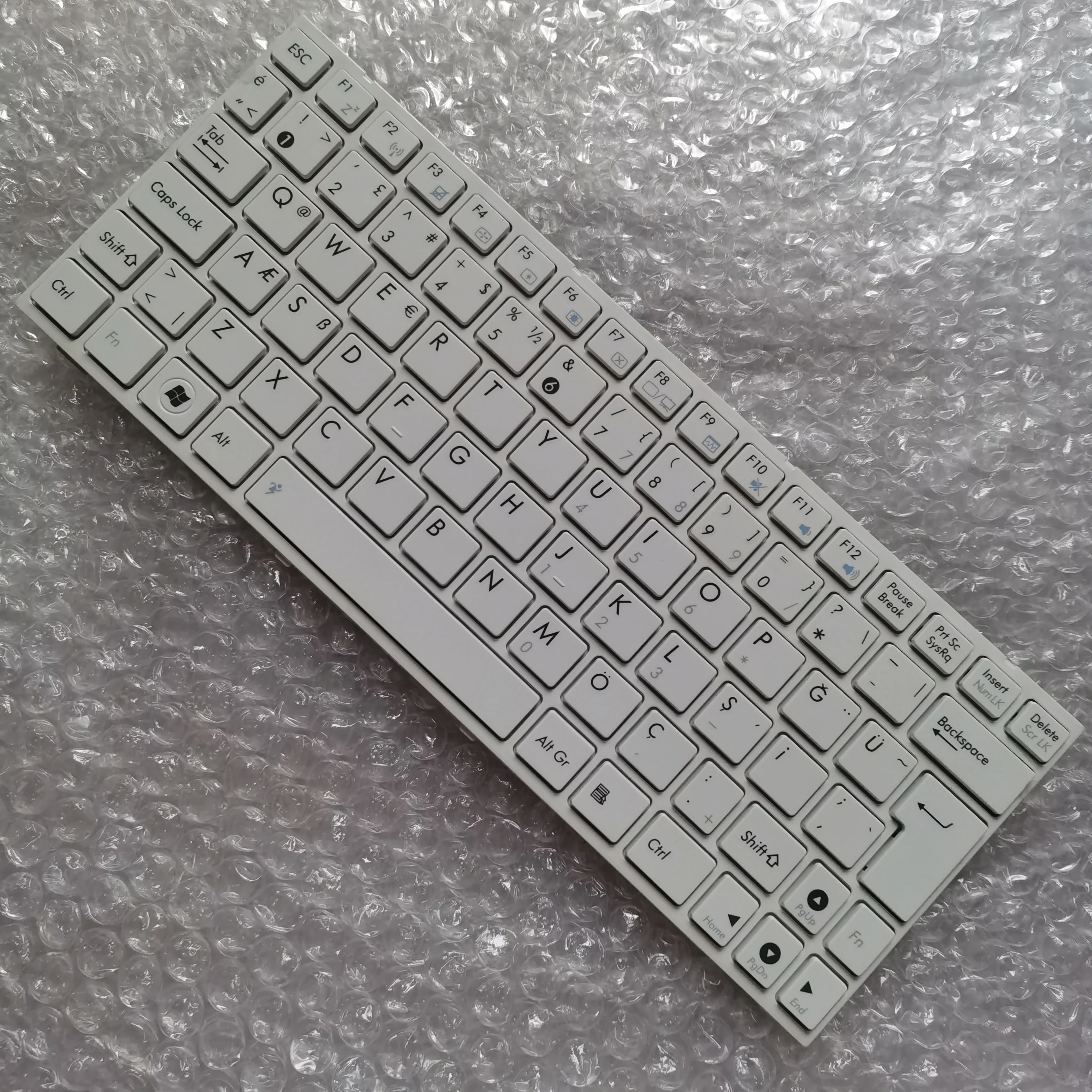 XIN For ASUS EEEPC EPC EEE PC 1005 1001 1005P 1005PE 1005PEG 1005PG 1008p 1005PX 1005PE Turkish laptop Keyboard White With Frame