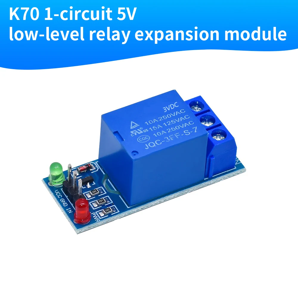 Keyestudio  K70 1-Circuit 5V Low-level Relay Expansion Module 5V Single-Channel Solid Relay High-level Trigger For DIY Kit