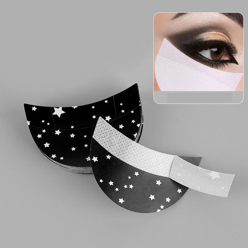 10/20/50/100Pcs Eyeliner Shield for Eyeshadow Shields Protector Disposable Pads Lint Free Patch False Eyelash Makeup Tool