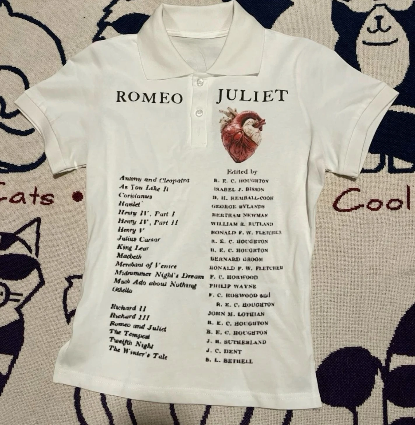 Camisetas Polo ROMEO JULIET, Estilo Retro Americano, Minimalista y Moderno, Camiseta Polo con Estampado Hip Hop Y2K para Hombre, Verano