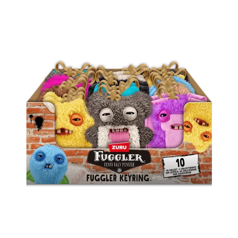 Fuggler porte-clés série 5 drôle Fugg vilain monstre jouets en Peluche dessin animé sac à dos pendentif étrange Fuggs Peluche cadeaux 11CM