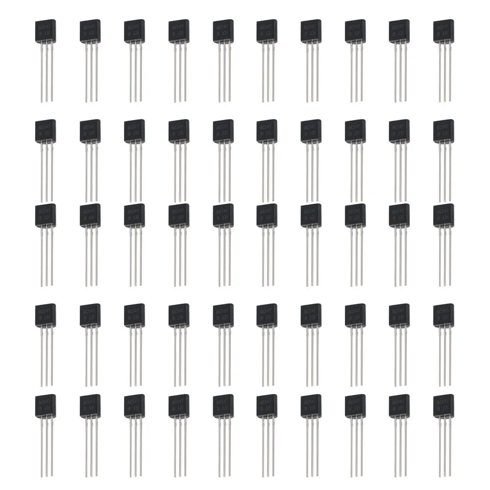 100PCS BC547B BC547 TO-92 Bipolar Transistors BJT NPN 45V 100mA Transistor Kit