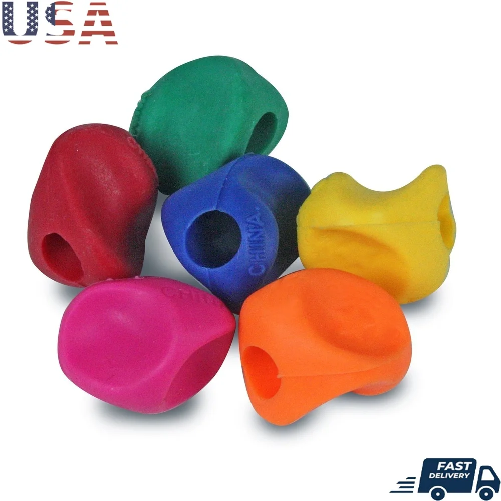 

Мини-ручки для карандашей, упаковка из 50 эргономичных ручек для детей и взрослых, разные цвета, удобные средства для письма