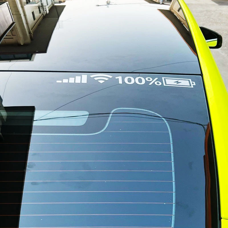 Car Windshield Stickers Signal WiFi Power Reflective Stickers On Car Mobile Phone Car Stickers Auto Exterior Decor Accessories