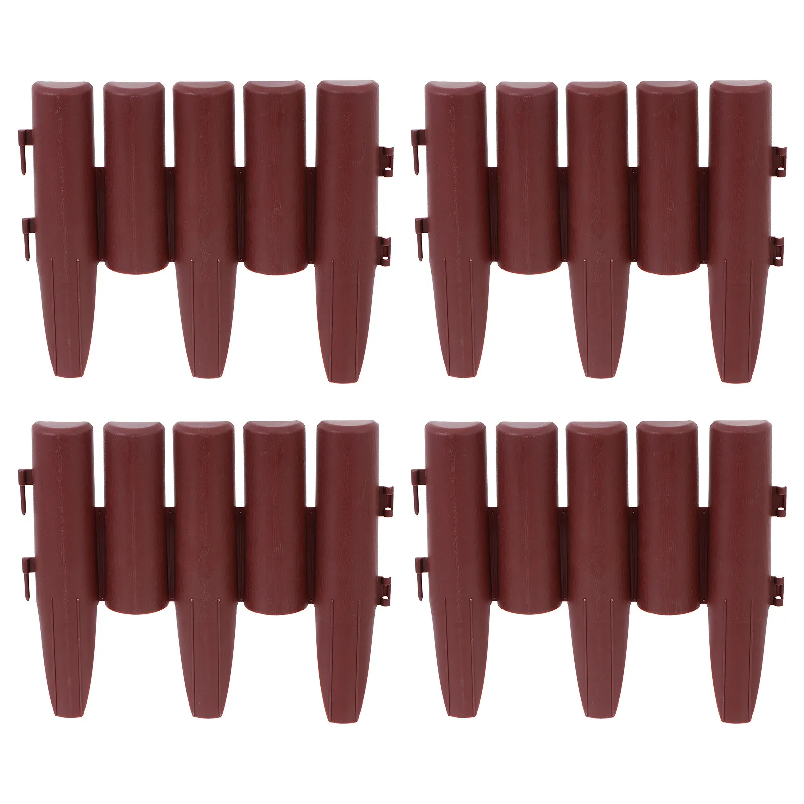 4Pcs Premium Plastic Fence Garden Decor European Style Landscape Border for Patios Walkways Courtyards Dog Barrier Outdoor Scene