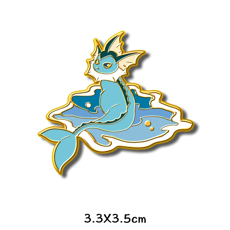 Japanese Anime Eevee Cute Lapel Pins for Backpacks Brooches Badges on Backpack Enamel Pin Jewelry Accessories Wholesale