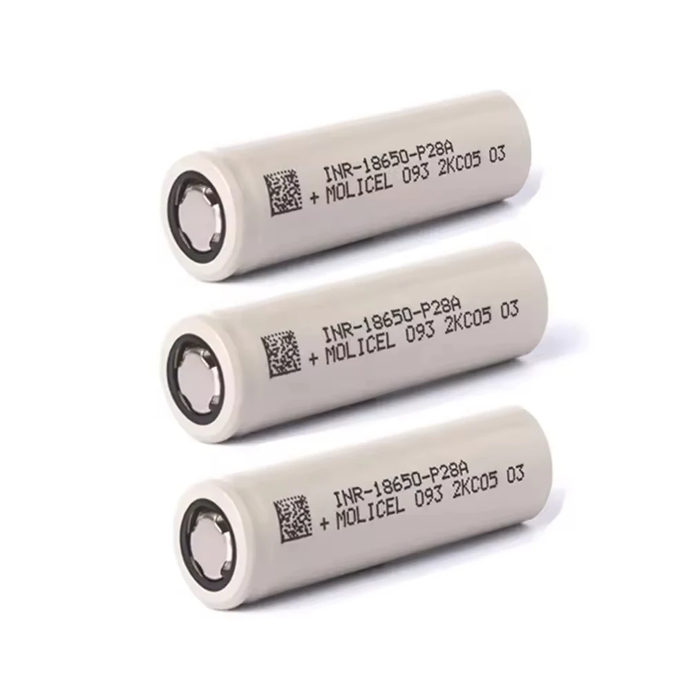 

Molicel P28A 18650 Li-ion Battery for Medical Equipment 35A 18650 Rechargeable Batteries 3.6V 18650 2800mah Cells