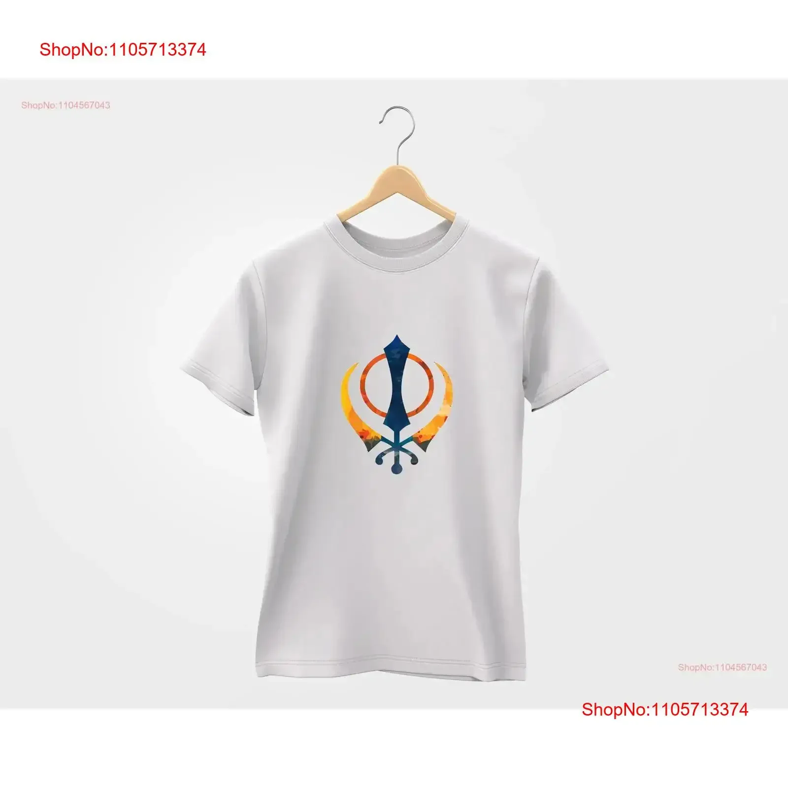 Ek Onkar Khanda Classic T Shirt Satnam Shri Waheguru Sikh Religion Design vintage Washed Unisex homme Versatile Comfortable