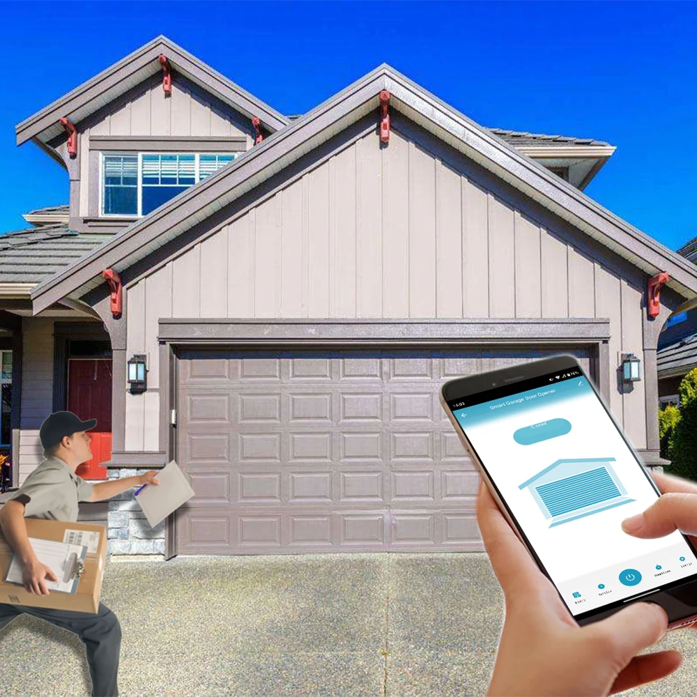 WiFi Switch Tuya Smart Garage Door Opener Controller DC5V Wrok with Alexa Google Home No Hub Require Smart Life Tuya APP