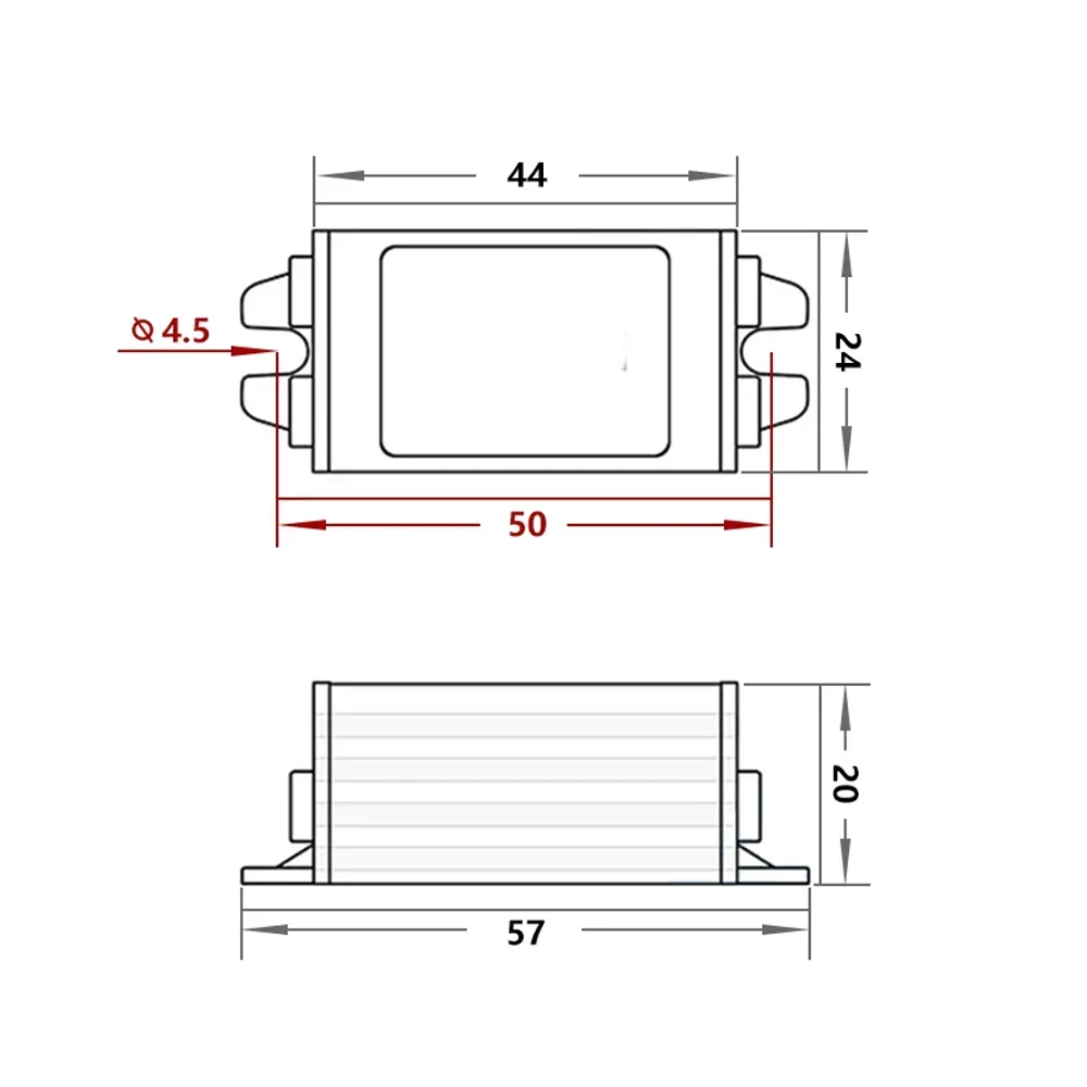 Impermeável Step Down Módulo, Buck Conversor Modelo, 24V a 12V, DC, 1A a 5A