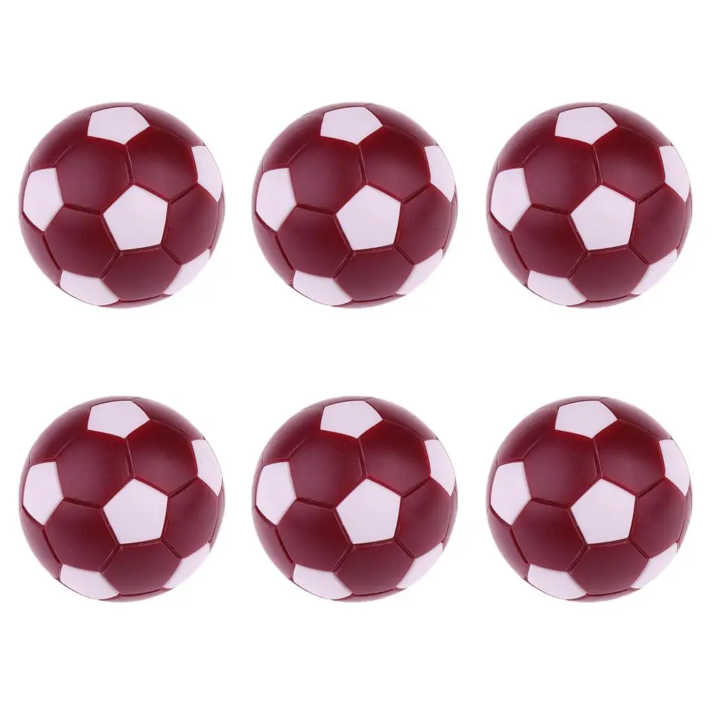 

6 Pieces Table Football 36mm Plastic Balls for Foosball Machine