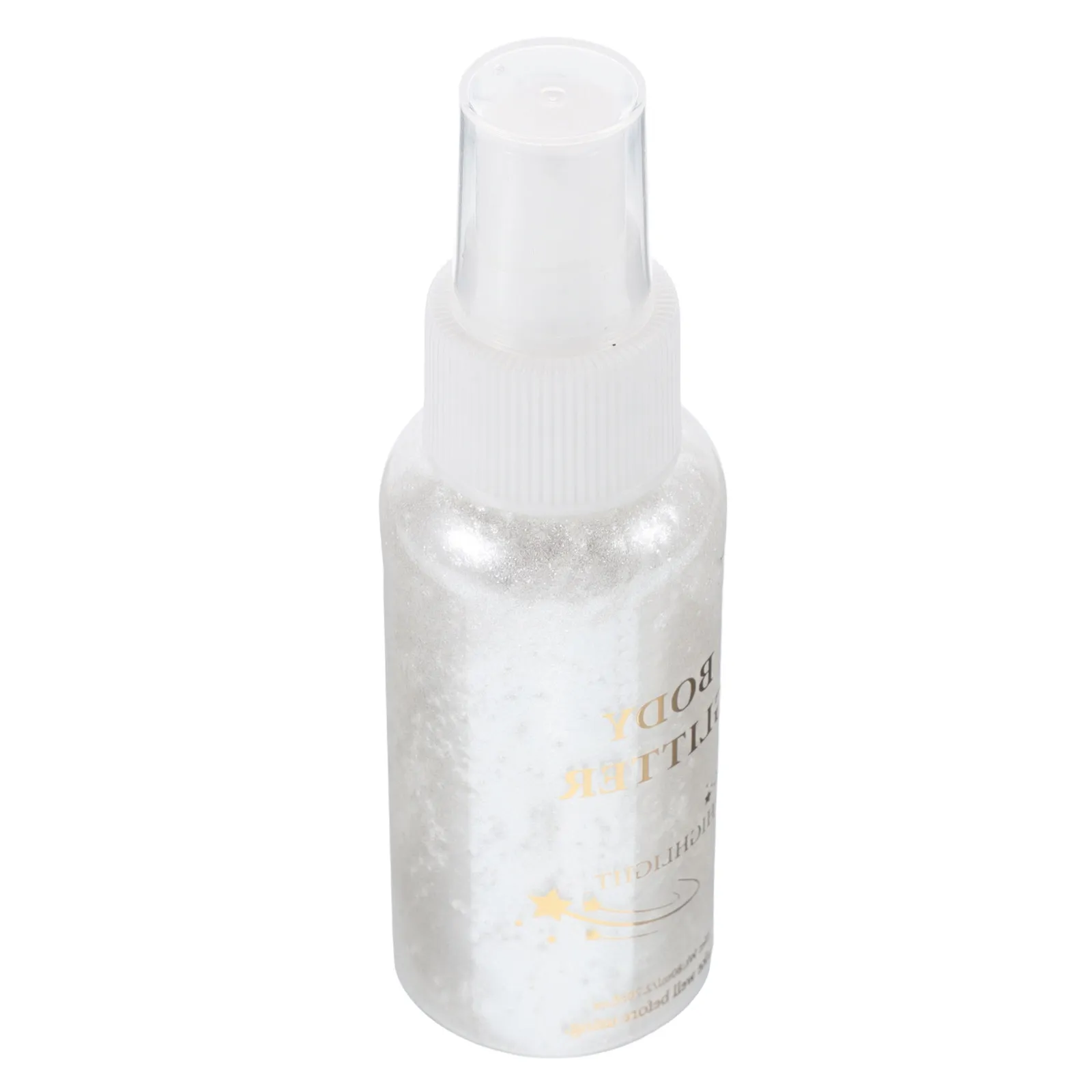 Spray Corpo Scintillante con Glitter Argento per Viso, Capelli e Tessuti, Leggero, ad Asciugatura Rapida, Effetto Luminoso, Ideale per Concerti e Serate
