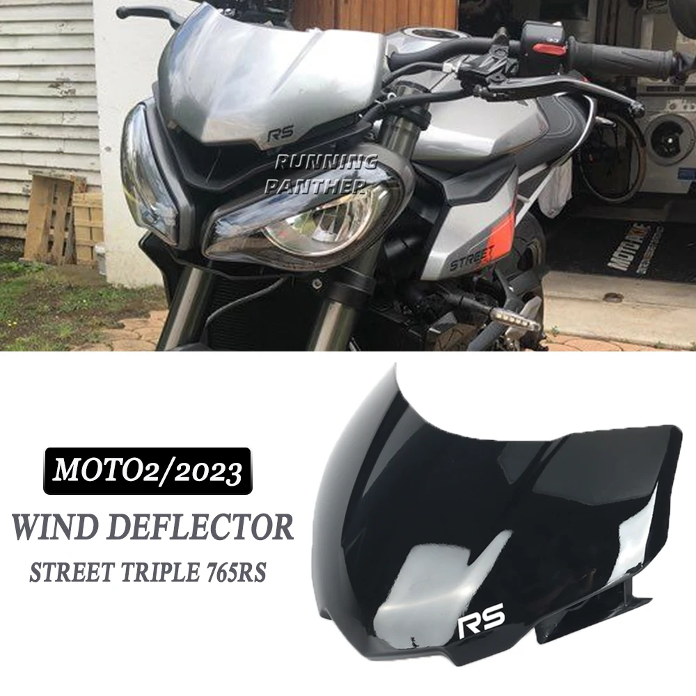 

New Motorcycle Accessories Windshield Windshield Sports Windshield Deflector FOR Street Triple 765RS 765RS 765rs moto2 2023