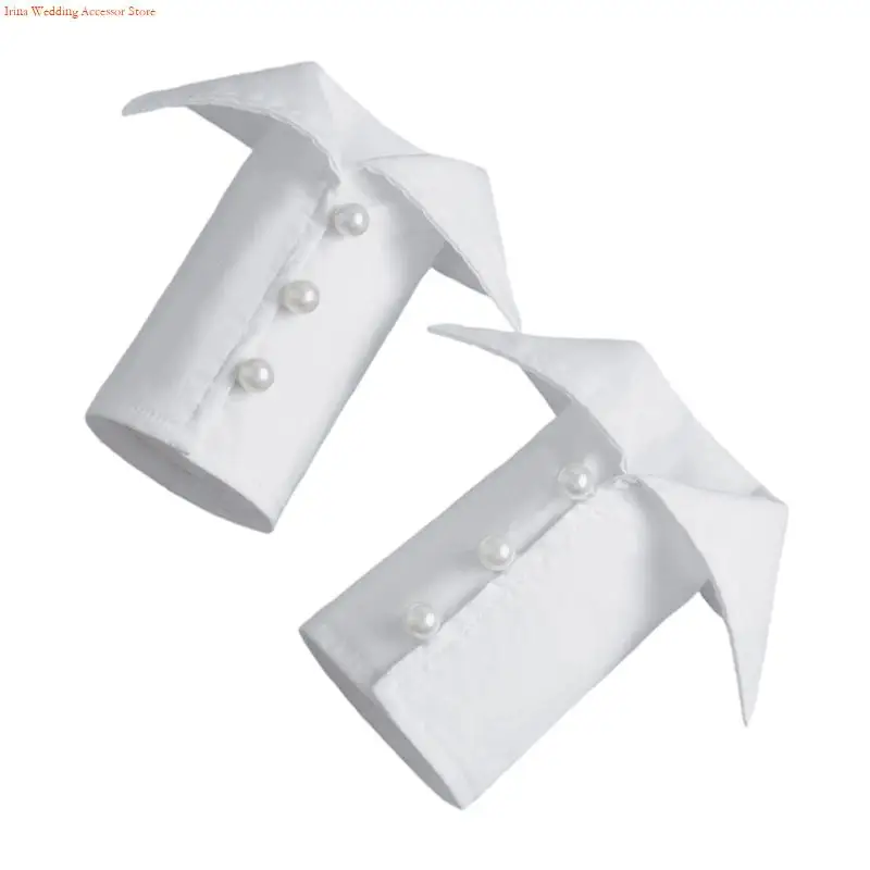 G92D False Wrist Cuff Simple Half Shirt Blouse Sleeve Cuffs Versatile Accessories