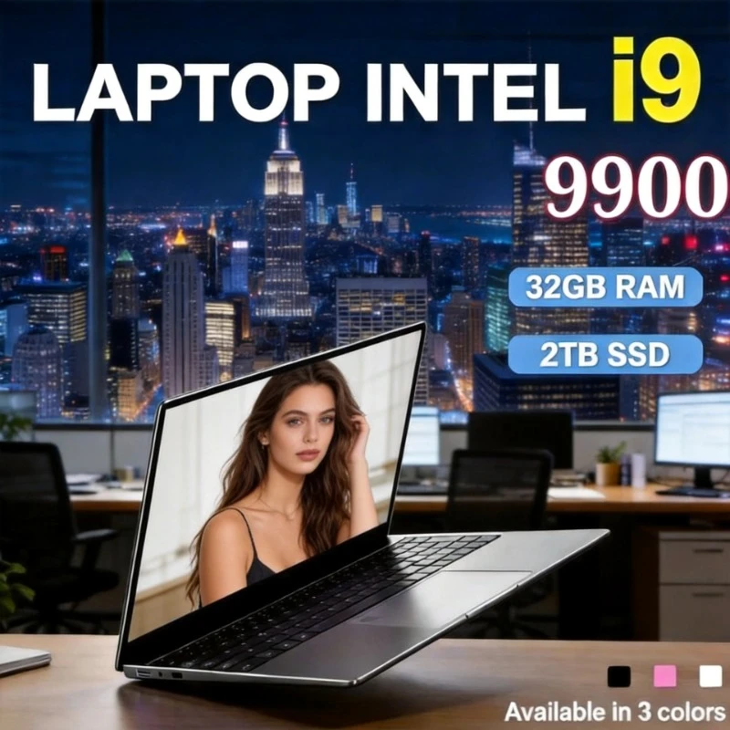2026 Intel Core i9 9900 Ultra Slim Gaming Office Laptop 15.6