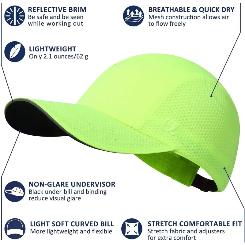 GADIEMKENSD Women's Race Day Running Cap Performance Mesh Hat Solid Color Casual Caps For Women