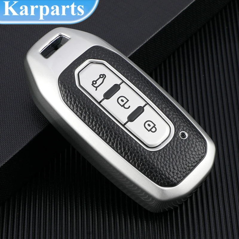 

Leather Car Smart Remote Key Cover Case Bag Shell Holder Fob for Ford Lincoln ExplorerF G Paragrap Jiangling JMC Territorial