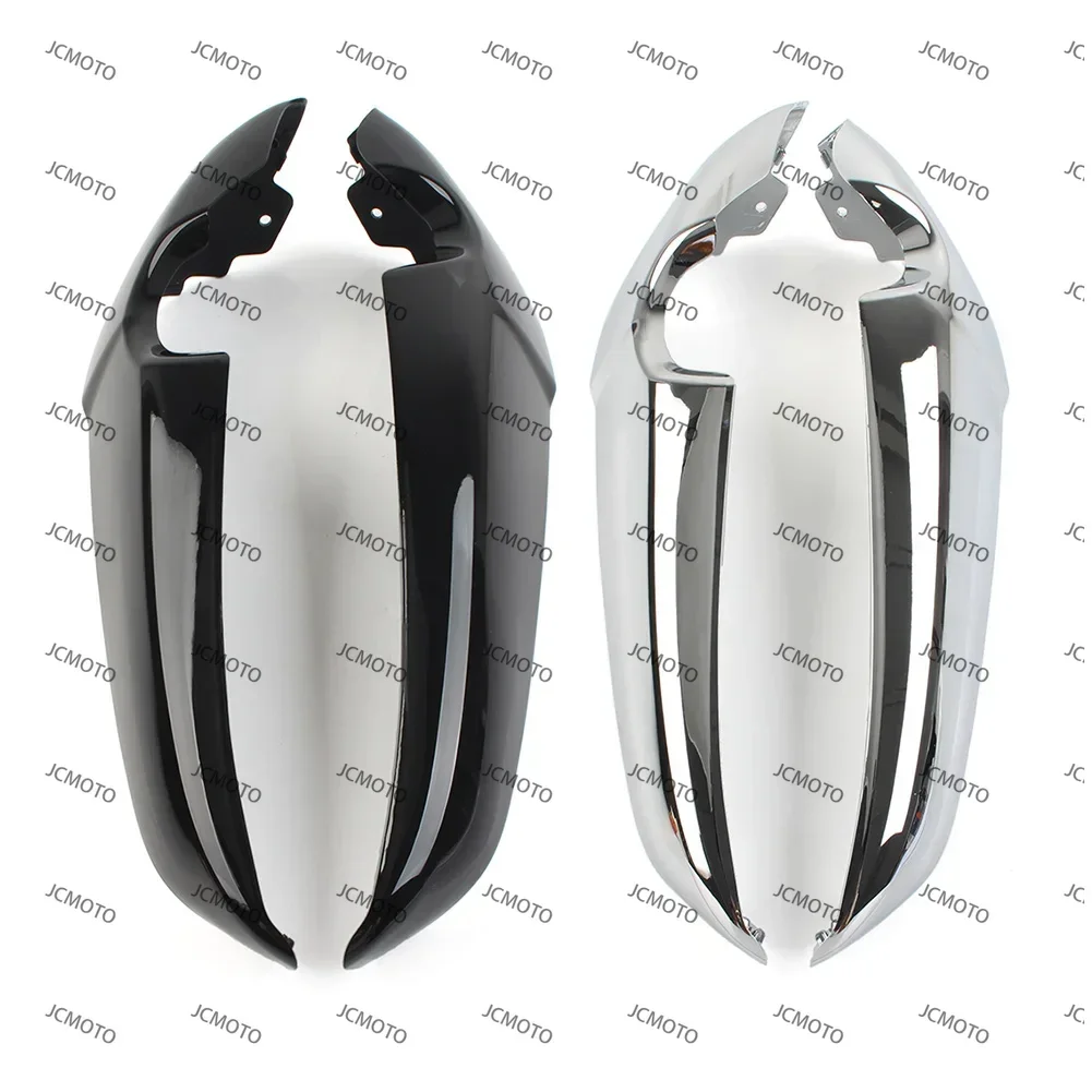 

For Harley Davidson V Rod VROD VRSC 2001-2023 Chrome/Gloss Black 1 Pair Motorcycle ABS Radiator Side Covers Shrouds Protector