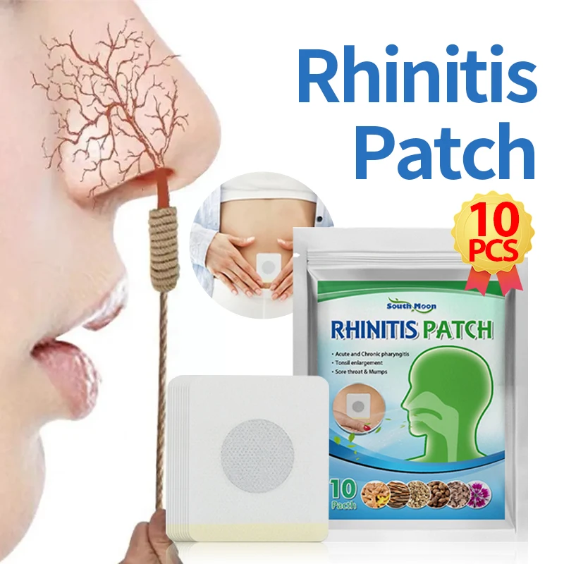 

Rhinitis Treatment Patch Nasal Congestion Cold Stuffy Nose Itching Sneeze Relief Chronic Allergic Sinusitis Herbal Navel Plaster