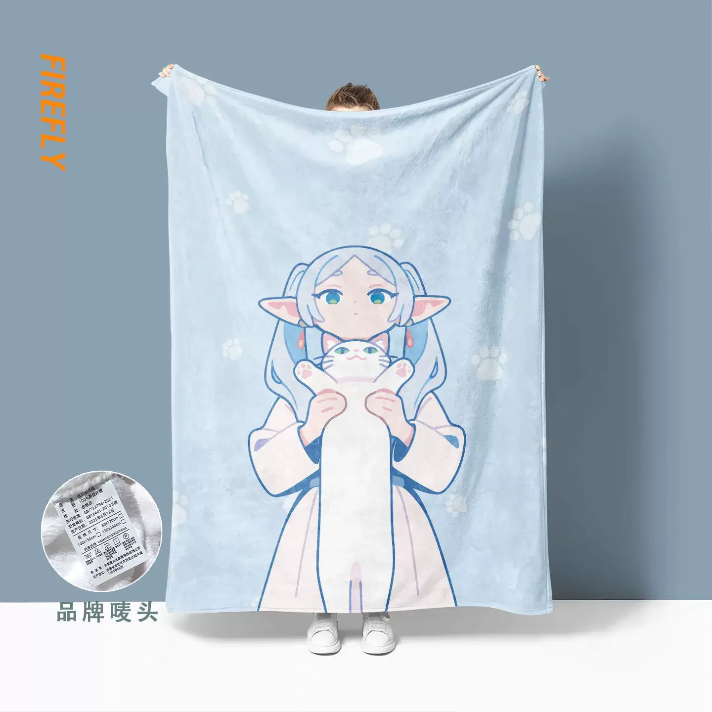 Anime Frieren Comfort Warm Soft Plush Blanket Suitable for Sofa Living Room Beyond Journey's Manga Flannel Gift