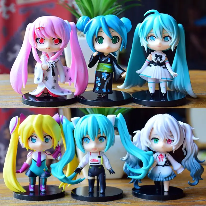 Hatsune Miku figure complete set of doll model ornaments cake decoration doll two-dimensional animation children's gift female