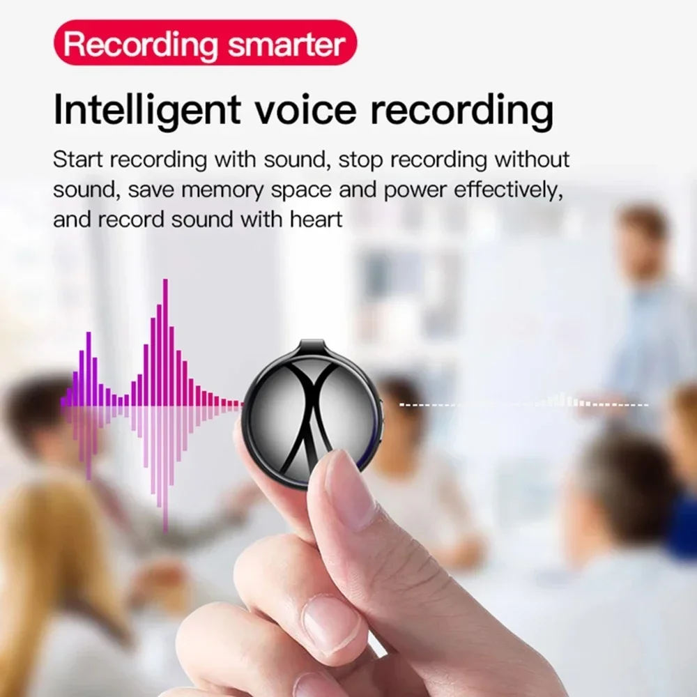 Mini grabadora de voz de Audio, 4gb-32Gb, reducción de ruido, grabación de sonido activada, USB, pequeño dictáfono, soporte profesional, reproductor de Mp3 OTG
