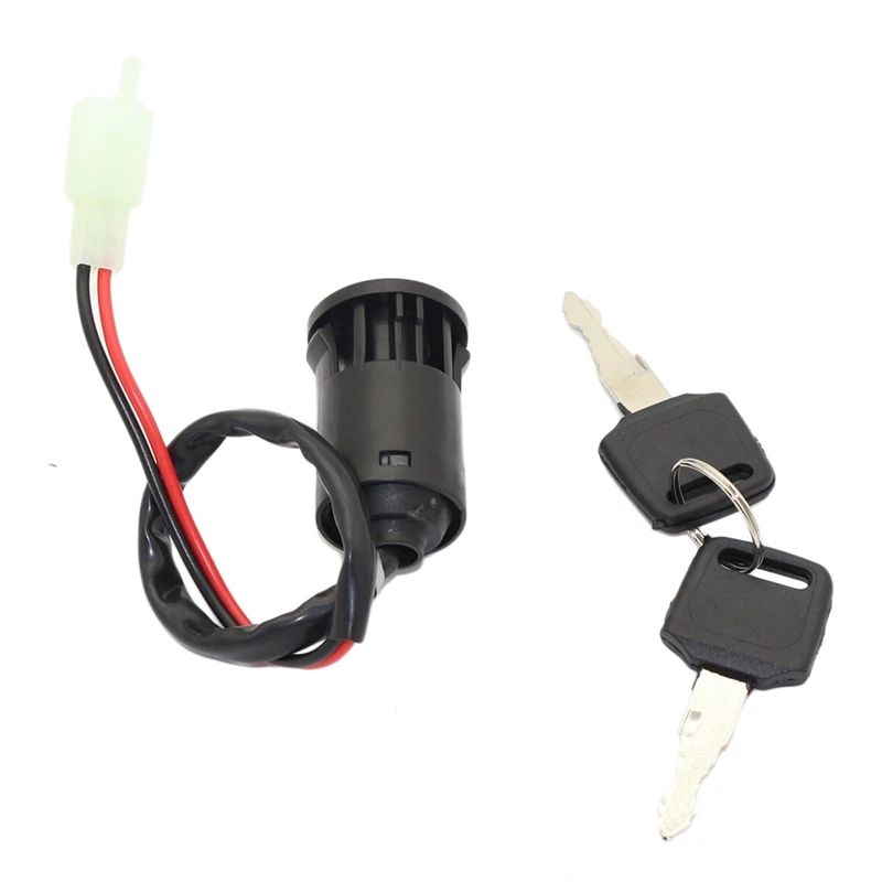 1 Set ATV Ignition Key Switch Universal 2 Wires Ignition Keys Start Switch Lock Key For ATV Go Kart Scooter Motorcycle