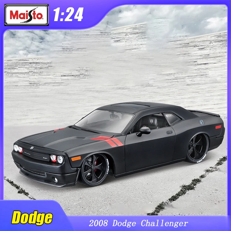 1:24 2008 Dodge Challenger Sport Car Maisto Diecast Model Edition Car Alloy Vehicle Classic Collection Ornaments Luxury Gift