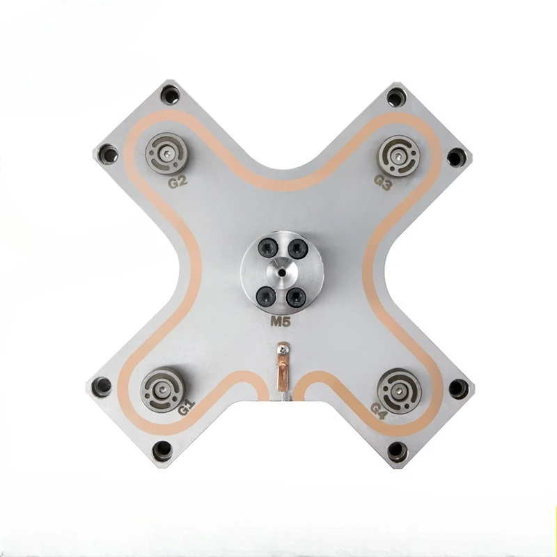 

Hot runner system shunt plate one out four points feed hot nozzle gate multi-point open thermostat accessories